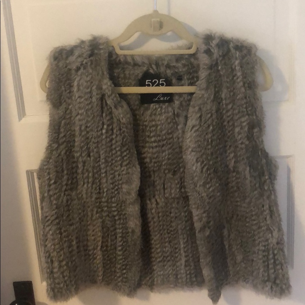 Luxe Fur Vest, NWOT